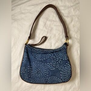 Women’s Y2K Nine West Mini Blue Floral Handbag